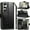 Black, variant on For Samsung s25/s24 Luxury Wallet Card ID Zipper Money Holder Case Cover - Black