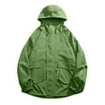 thumbnail image 5 of WTOBBY Men's Waterproof Lightweight Jacket with Hood - Perfect for Outdoor Sports, Hiking, and Golf, Windproof Design, Casual Fit with Multiple Pockets for Essentials,Green M, 5 of 5