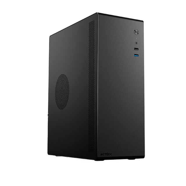 Gabinete Acteck Neuss GI480 Micro ATX Mini Torre Fuente 450W Metal Negro AC-935142 Negro
