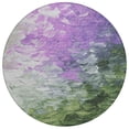 thumbnail image 2 of Addison Rugs Chantille Indoor/Outdoor Transitional Abstract Purple Washable Round Rug, 8' x 8', 2 of 6