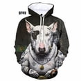 thumbnail image 3 of Nueva moda Bull Terrier 3D impreso hombres y mujeres sudaderas con capucha ropa casual perro Bull Terrier manga larga ropa de calle con capucha, 3 of 5