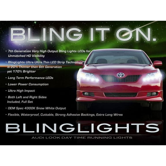 LED DRL Head Light Strips Kit For 2007 2008 2009 Toyota Camry