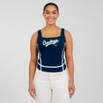 thumbnail image 4 of Women's WEAR by Erin Andrews Navy Dallas Cowboys Square Neck Tank Top, 4 of 5