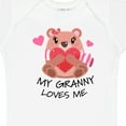 thumbnail image 4 of Inktastic My Granny Loves Me Bear and Hearts Boys or Girls Baby Bodysuit, 4 of 5
