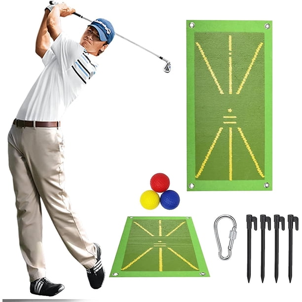 Estera de entrenamiento de golf para bateo de detección de swing, esteras de práctica de golf de retroalimentación de ruta, ruta de swing de análisis y esteras de práctica de golf de postura de g