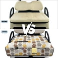 thumbnail image 6 of COEQINE Bag-Style Foldable Golf Cart Seat Cover, Compact Carry Design with Handle, Universal 51.2"x30.3" for Most 2-Seaters, Quilted Polyester, 4 Front Pockets, Yellow Brown Paw Print, 6 of 8