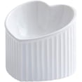 thumbnail image 1 of Soporte para cuencos elevados blancos Cuenco inclinado para perros y gatos Cerámica, 1 of 3