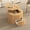 Light Brown, variant on Harper & Bright Designs Round Lift Top Coffee Table with Storage Drawer, Small Fluted End Table with Hidden Storage for Living Room, Brown