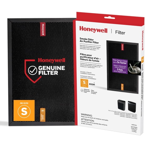 Honeywell Air Purifier Filter for Smoke Odor â?? Filter S for HPA3000 PowerPlus and HPA5000 Insight Series, HRFSS1