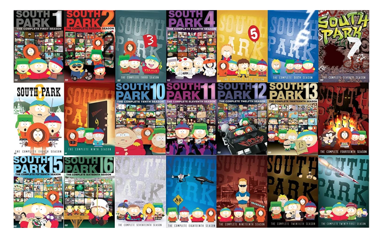 South Park Ultimate Collection Seasons 1 21 Dvd