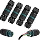 thumbnail image 1 of Caja de conexiones impermeable IP68 - Juego de 4 conectores eléctricos exteriores de 2 vías, caja de conexiones de cableado externo Domino impermeable para cables de tierra de Ø9-12 mm, 1 of 5