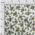 thumbnail image 2 of oneOone Silk Tabby Forest Green Fabric Honey Bees Craft Projects Decor Fabric Printed By The Yard 42 Inch Wide, 2 of 4