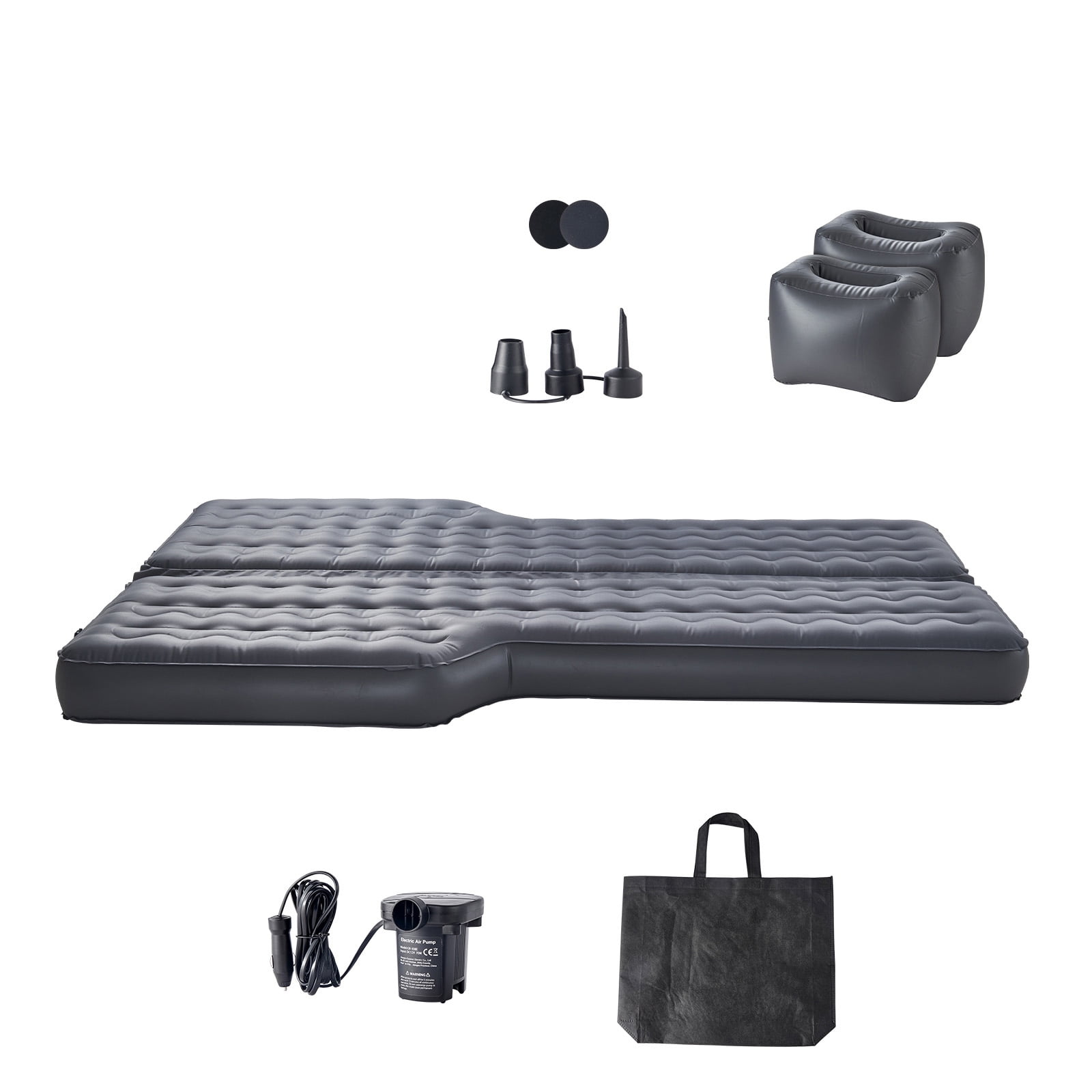 KFFKFF Vehicle Air Bed, Blow-up Vehicle Camping Bed, Robust Oxford Fabric Travel Slumber Solutions, Convenient and Long-lasting Mobile Rest Mat with Air Inflator, Adapter, Transport Sack