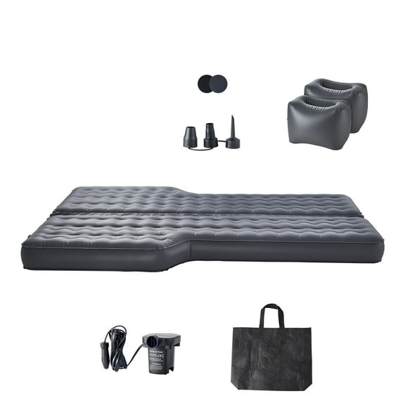KFFKFF Car Air Mattress, Inflatable Car Camping Mattress, Oxford Thickened Travel Beds, Comfortable and Durable Portable Sleeping Pad with Air Pump, Nozzle, Carry Bag