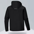 thumbnail image 4 of Timoontee Men's Cold Weather Coats Fall Winter Fleece Lined Warm Jackets Relaxed Fit Long Sleeve Hooded Jacket Fashion Casual Solid Pocket Jacket Black M, 4 of 9