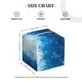 thumbnail image 3 of Kdxio Blue Glitter Sparkles Print Tissue Box Cover,Square Decorative PU Leather Facial Paper Case Organizer Holder Dispenser for Bathroom,Night Stands,Desk,Car 5.2''X5.2''X5.2'', 3 of 6