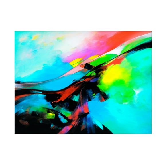 Canvas Wall Art - Thomas Leung 'Exciting' Wall Art for Living Room, Bedroom, or Office Décor by Trademark Fine Art - 19 x 14 Inches