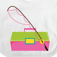 thumbnail image 4 of Inktastic Fishing Tackle Girls Girls Baby Bib, 4 of 4