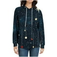 thumbnail image 3 of Oplxuo Womens Christmas Tree Hoodies Fashion Long Sleeve Graphic Print Tunic Tops Loose Comfy Festival Pullover with Pocket, 3 of 6