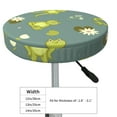 thumbnail image 4 of Lsque Cute Yoga Frogs Round Bar chair cushion covers Velvet Fabric Premium Comfort Protects from Scratches and Stains for 14-17 Inch Chair- 14 inch, 4 of 7
