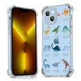 thumbnail image 1 of Dinosaur illustration Clear Case for iPhone 13 Mini,Aesthetic Art Design Case for Men Women,Unique Soft Transparent TPU Bumper Case Cover, 1 of 5