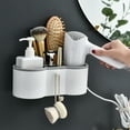 thumbnail image 2 of Space Saving Hair Styling Tool Holder - Easy Installation, Sturdy And Practical Wall Mount for Hair Dryer, Curling Iron, Brushes, And More - No Drilling Needed, 2 of 8