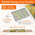 thumbnail image 4 of Lifewit 1500 Pieces Rotating Puzzle Board with 4 Divided Drawers and Protective Cover, Portable Jigsaw Table with Lazy Susan, Spinning Puzzle Board as Ideal Gift, 33.3" x 25.4", ABS Plastic, White, 4 of 9