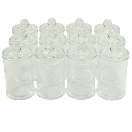 Mini Glass Jars with Lids by Celebrate It – 4.73oz Food-Safe Clear Glass Containers for Spices - Favors - Candy & DIY Terrariums