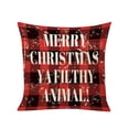 thumbnail image 1 of Xihbxyly Los artículos más vendidos Funda de cojín para decoración navideña del hogar Funda de almohada familiar sobreviviente Funda de almohada decorativa, 1 of 1