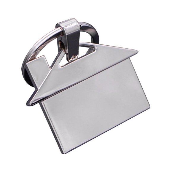 AURARMLET Llaveros Con De Casa En Metal Plateado Para Y Regalo