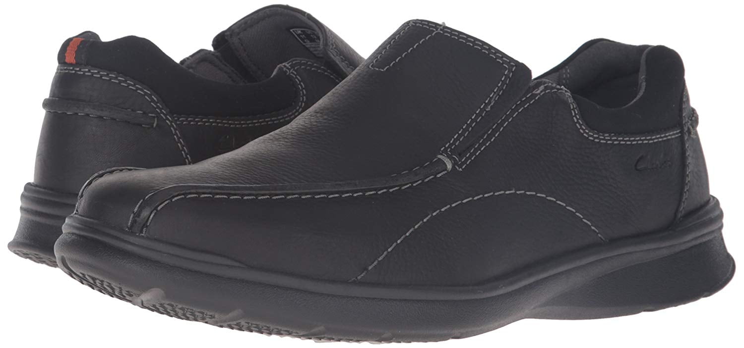 clarks cotrell step black oily leather