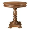 thumbnail image 1 of Pemberly Row Table Bistro Rond de Style Ferme en Bois Massif Doré de 30 Pouces en Brun, 1 of 2