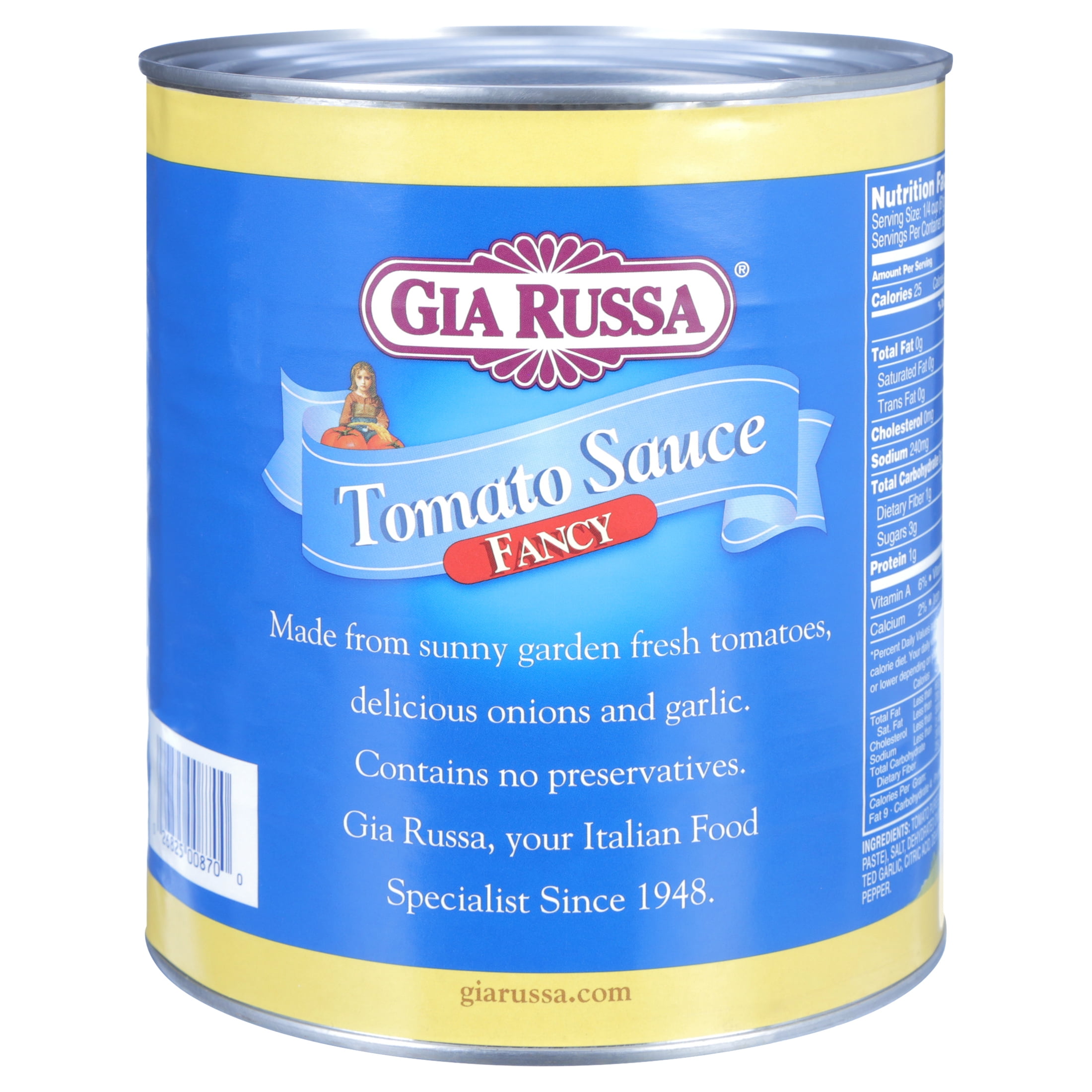 Gia Russa Fancy Tomato Sauce, 106 oz