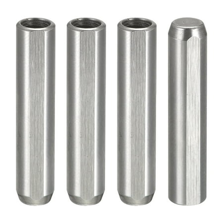 

M4 Internal Thread Dowel Pin 4 Pack 6x30mm Chamfering Flat Exhaust Groove Pin