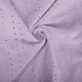 thumbnail image 6 of Gamivast Cute Tops for Women Eyelet Embroidery V-Neck Wrap Tops Short Sleeve Summer Blouses Slim Fit Ruched Side Shirts Party Date Outfits, 6 of 10