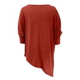 thumbnail image 5 of Vedolay Womens Long Sleeve T Shirts Classic-Fit Shirt Soft Breathable Casual Tee Basic Tops Red,XL, 5 of 5