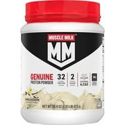 Muscle Milk Genuine Protein Powder, Vanilla, 32g Protein, 1.9lb, 30.9oz