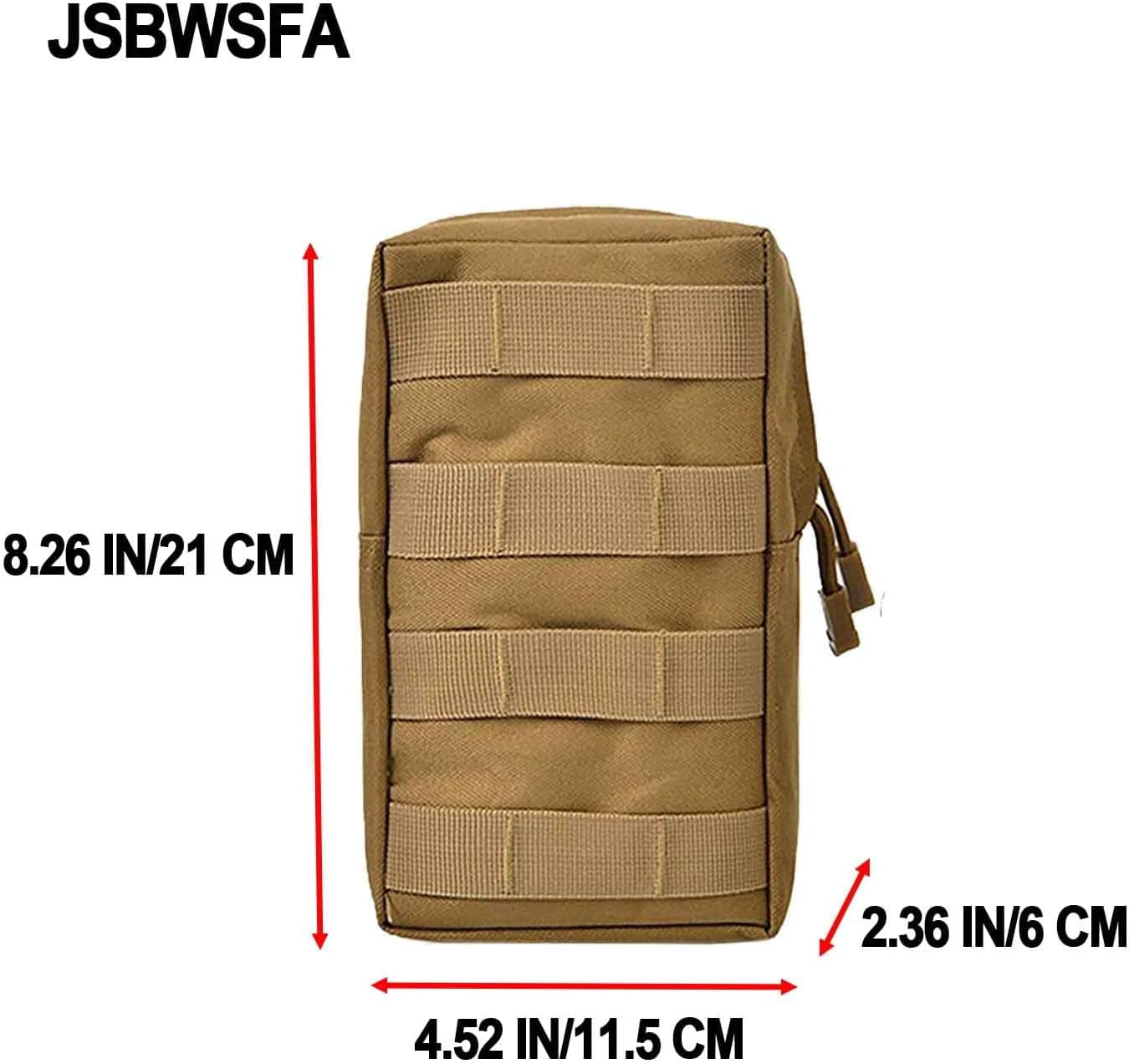1PCS Tactical Molle Phone Pouch – Slim EDC belt pouch for camping and cycling.