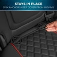 thumbnail image 7 of MotorBox Prestige Faux Leather Car Seat Covers, Front Pair, Semi-Custom Fit, Black & Red, 7 of 7
