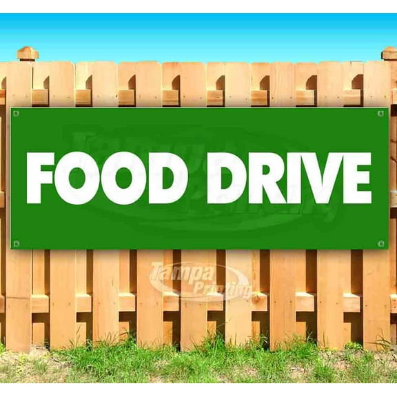 Food Drive 13 oz Vinyl Banner With Metal Grommets