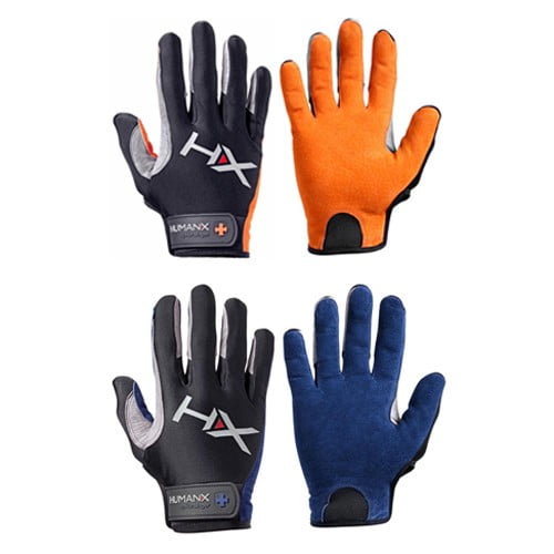 Harbinger HumanX Men's Competition Full Finger Wristwrap Gloves Size M Red/Black 