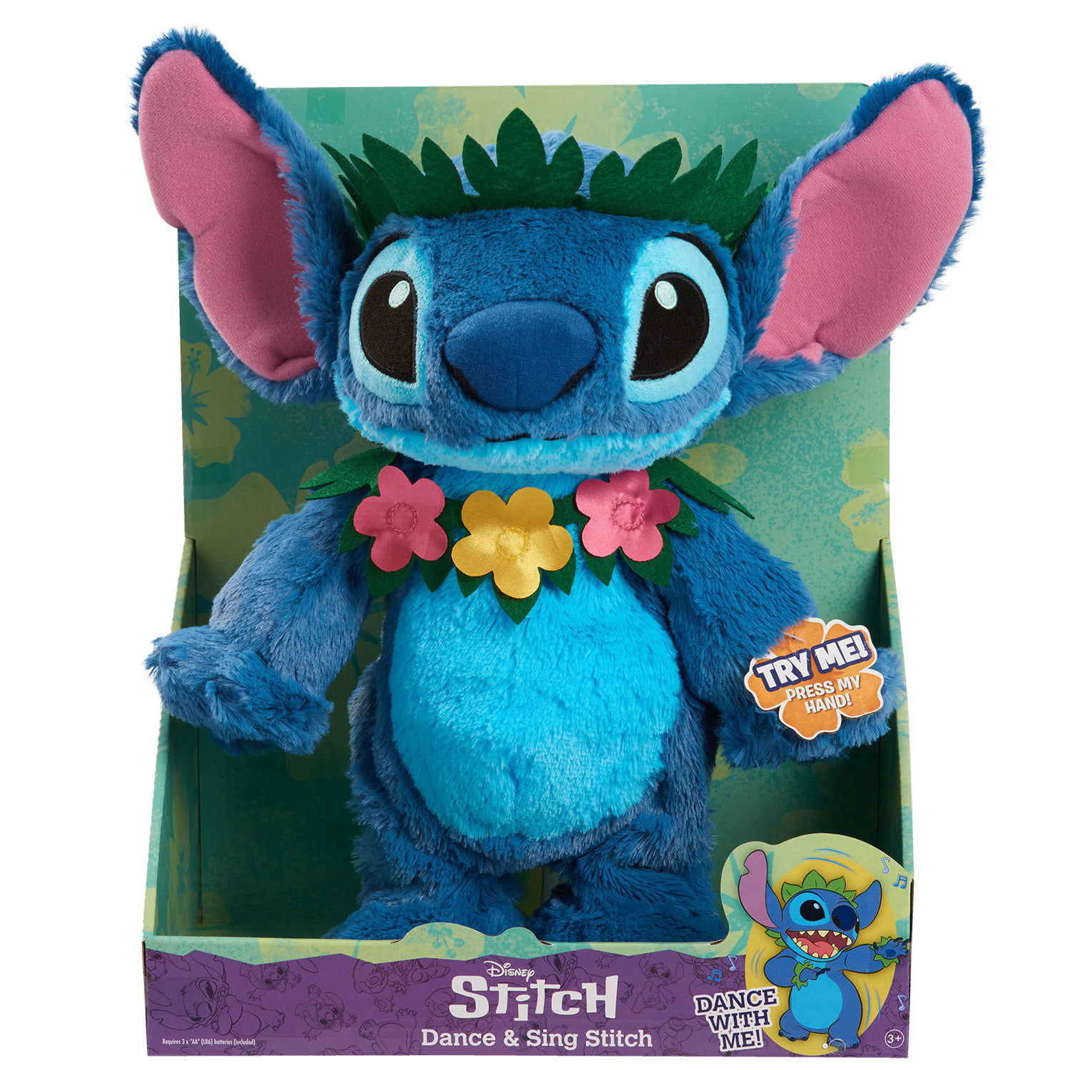 Hot Blue Lilo Stitch Disney Official Lying Soft Stuffed Plush Toy Kids XMAS Gift 