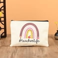 thumbnail image 3 of Reusable Shopping Bag DIY Canvas Gift Bag Capacity Handbag for Beach Bridesmaid Wedding C5, 3 of 3