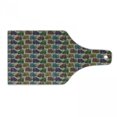 thumbnail image 1 of Tattoo Cutting Board, Colorful Vintage Cat Animal with Mandala Inspired Floral Motifs, Decorative Tempered Glass Cutting and Serving Board, Wine Bottle Shape, Multicolor, by Ambesonne, 1 of 1