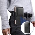 thumbnail image 3 of Guardurnaity Fijación estable de PU y funda de cinturón universal para hombres resistentes a impactos e impermeables para teléfonos móviles riñoneras, 3 of 5