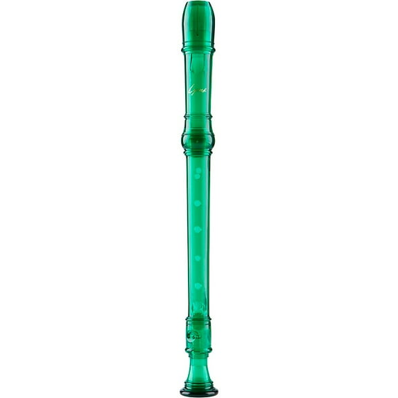 Lyons Premium 3-Piece Translucent Soprano Recorder Transparent Green