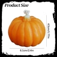 thumbnail image 3 of olkpmnmk Hand Poured Pumpkin Gourd Shaped Scented Soy Wax Mini Candles Bulk, Fall Thanksgiving Halloween Decorative Tealight Candle, Pumpkin Candles for Table Bedroom Bathroom Indoor Home Decor, 3 of 4