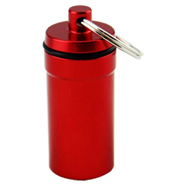 braveheart Boîte à Pilules Étanche Porte-Clés Conteneur en Alliage d'Aluminium
