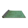 thumbnail image 2 of Ahgly Company Indoor Round Oriental Turquoise Blue Traditional Area Rugs, 3' Round, 2 of 4