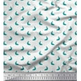 thumbnail image 1 of Soimoi Cotton Jersey Fabric Peacock Shirting Print Fabric by Yard 58 Inch Wide, 1 of 1
